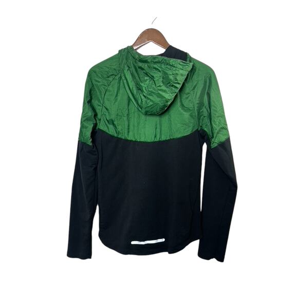 Nike Dri-Fit Running Green & Black Full-Zip Hooded Jacket Women's Small - Picture 5 of 9